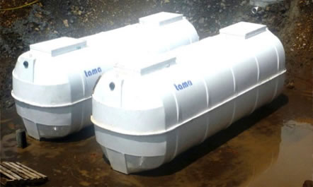 PTAR prefabricada - tanque de fibra de vidrio